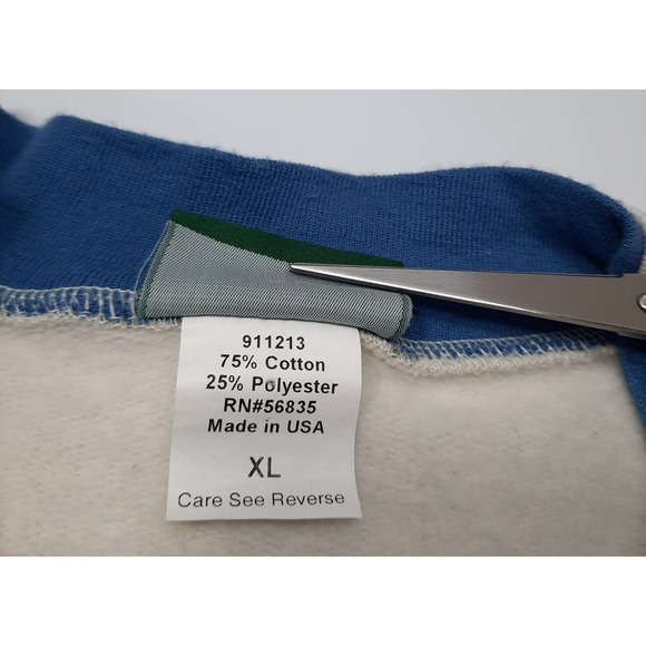 VTG Winter Scene Sweatshirt Wrap Around All Over Print Womens XL Horses Cardinal - Picture 10 of 13